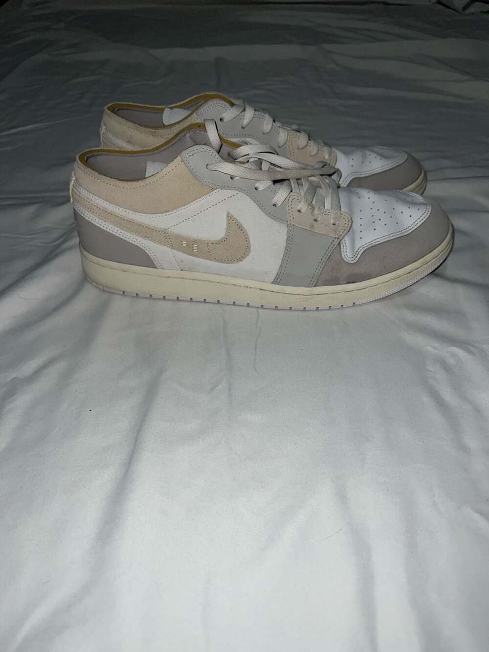 Air Jordan 1 Low SE Craft Inside Out Tech Grey Size 13 - Picture 4 of 6